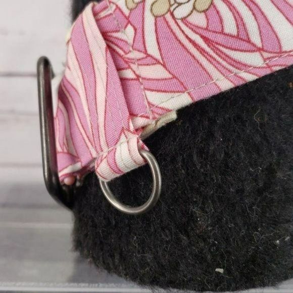 Tommy Hilfiger Women's Detailed Cloth Pink Floral Fabric Tropical Summer Belt - Picture 6 of 8